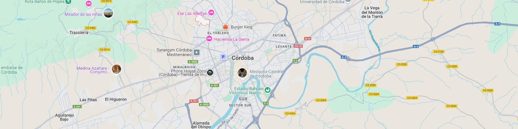 Mapa de Córdoba